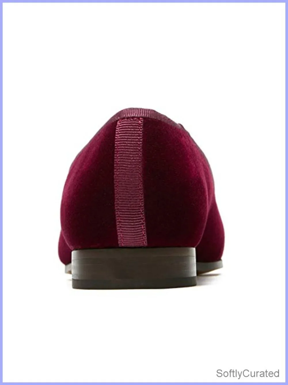 Velvet Loafer Flat with Embroidery & Goat Leather Insole Slip-On